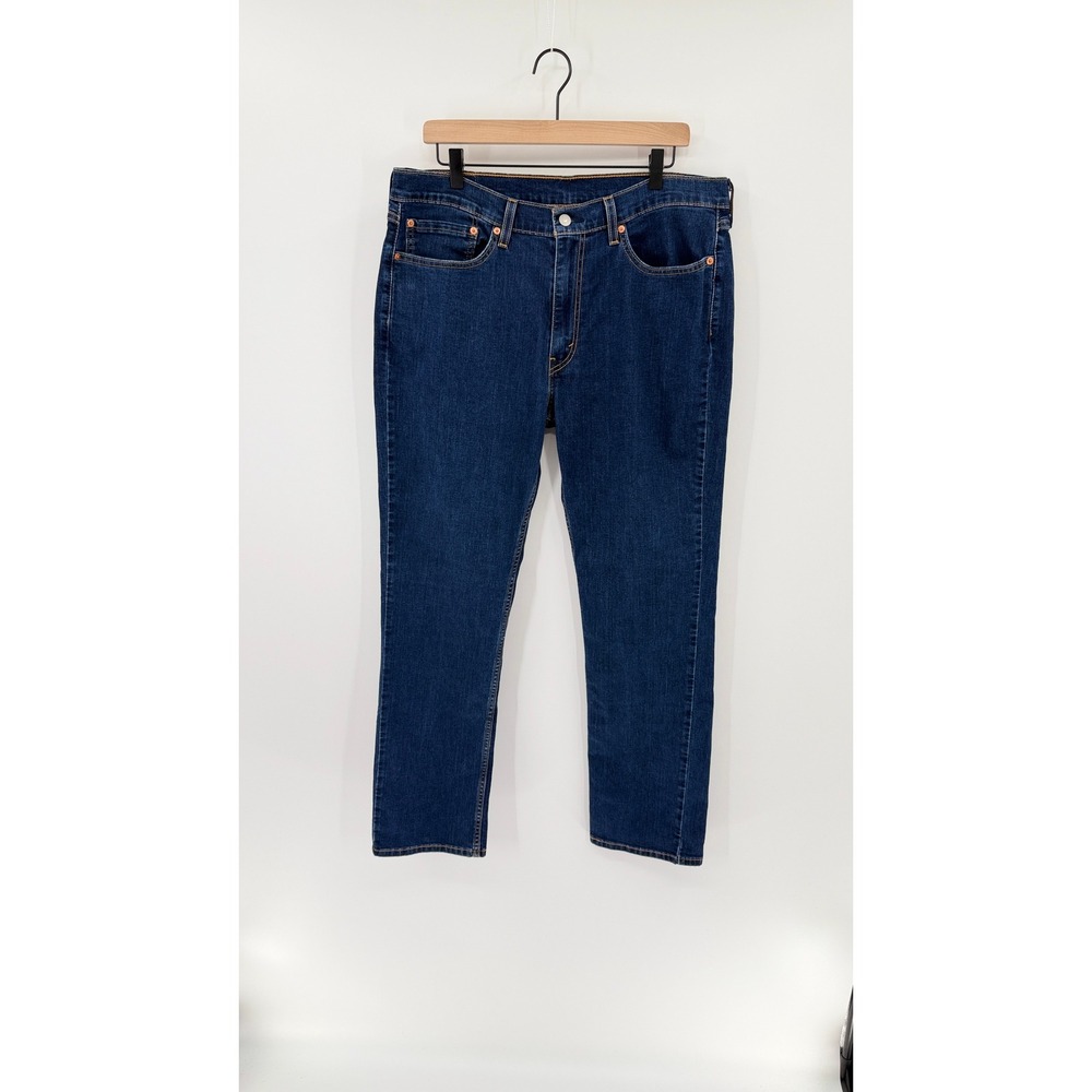 Levis 514 Straight Fit 36x32 Jeans Dark Wash Denim Classic Americana Rugged